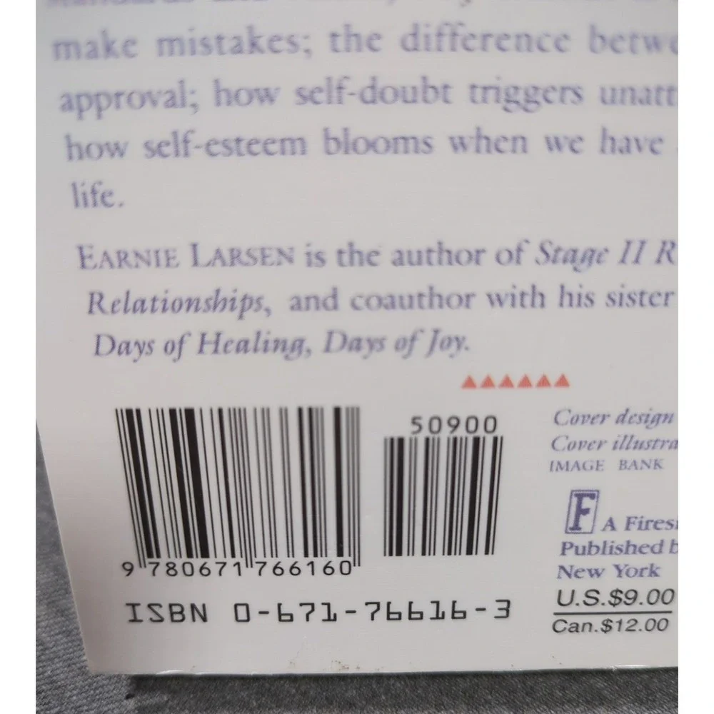 1992 Believing In Myself, A Fireside/Parkside Meditation Book Larsen‎ & Hegarty